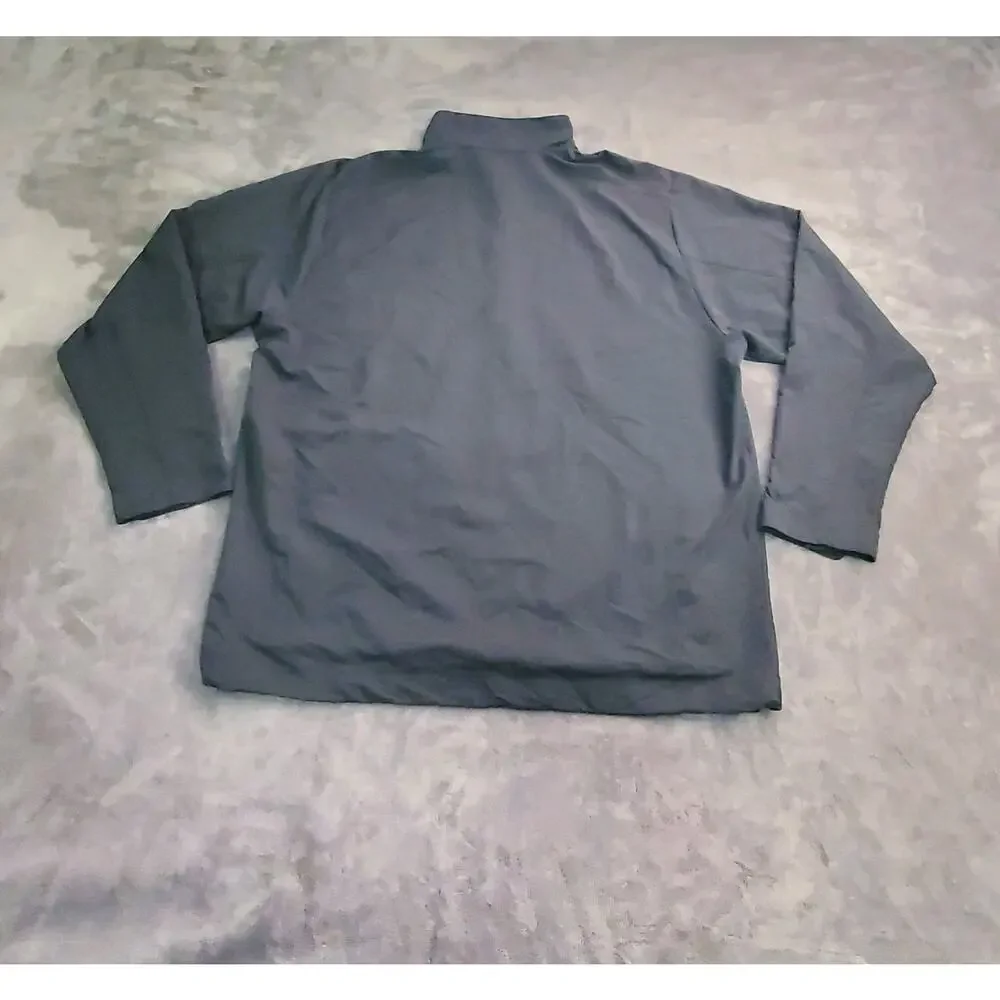 Nike Golf Sz L Men's 1/2-Zip Wind Shirts 578675-010 Black Long Sleeve C23-28 - Picture 8 of 9